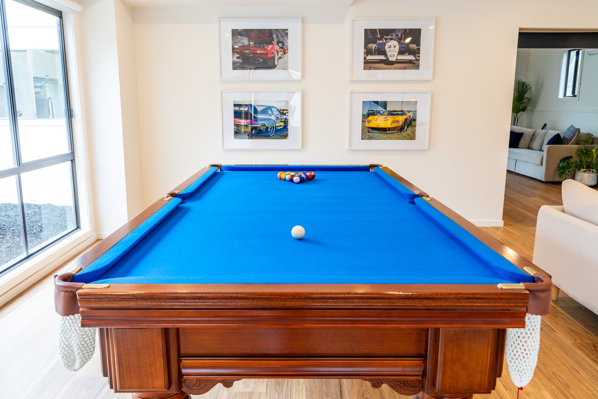 Full-size slate pool table at Big Isle Retreat, Cowes