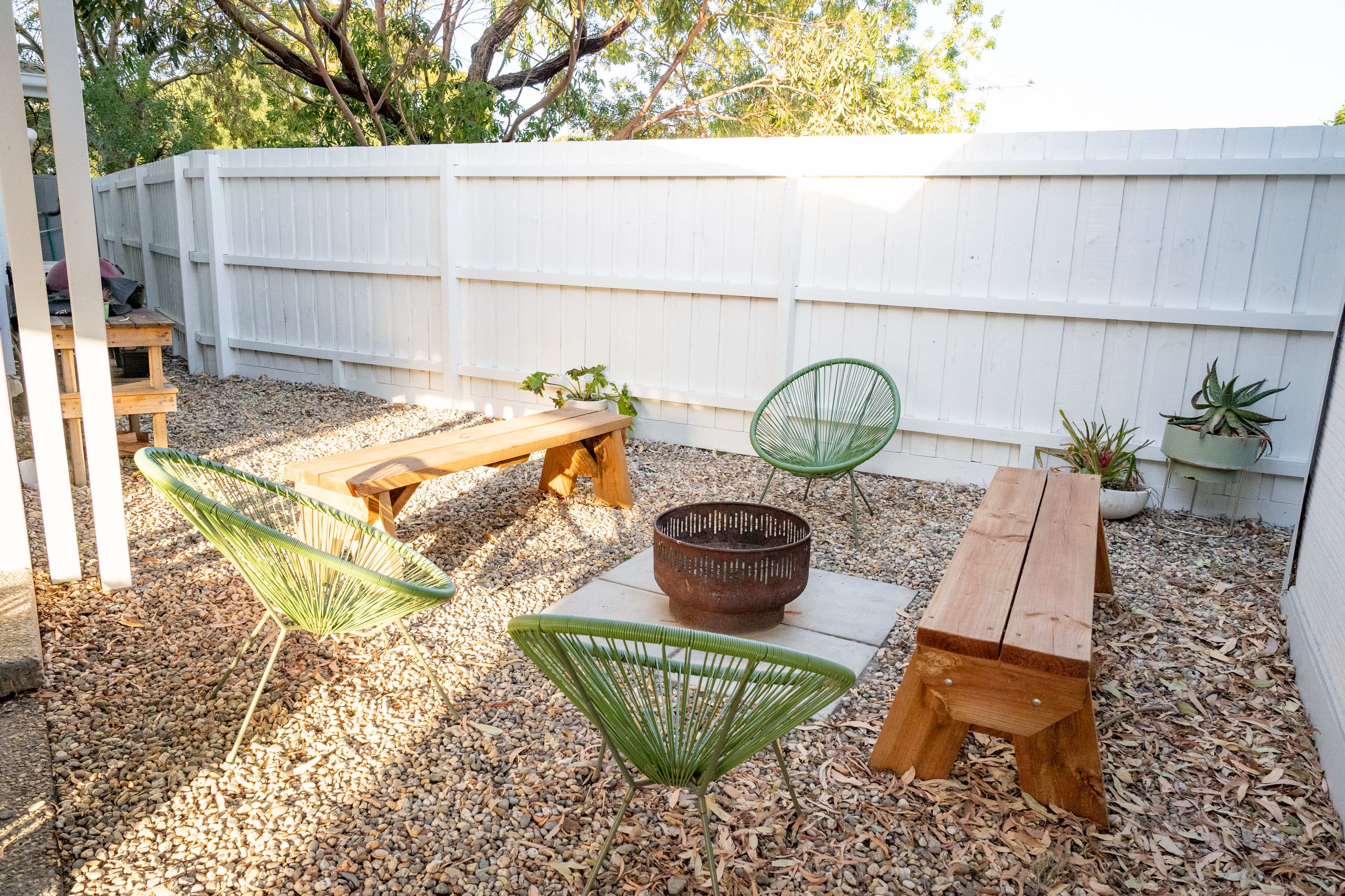 Outdoor fire pit at Big Isle Retreat, Phillip Island